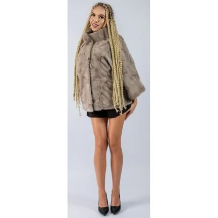 Capă din blană naturală model 3 Irina