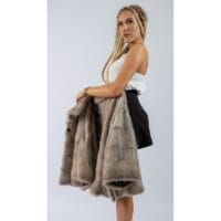 Capă din blană naturală model 3 Irina