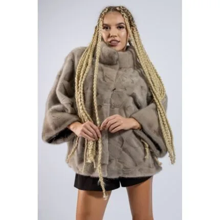 Capă din blană naturală model 3 Irina