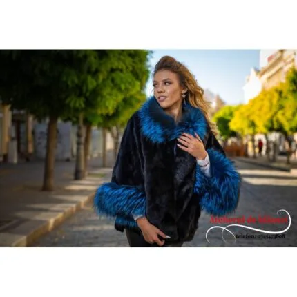 Capă din blană naturală model 4 Irina