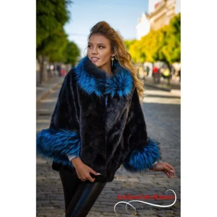 Capă din blană naturală model 4 Irina
