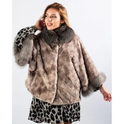 Haină din blană naturală de Vizon / Nurcă 303