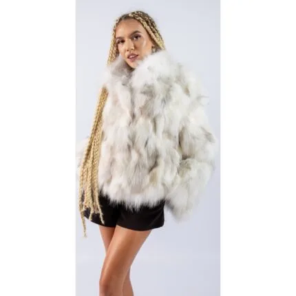 Haină din blană naturală de Vulpe, Cristal