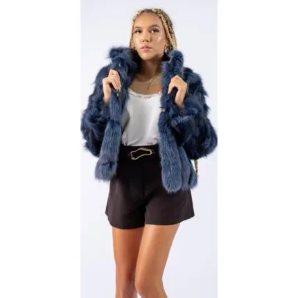 Haină din blană naturală de Vulpe, Katrina