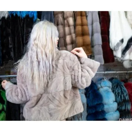 Jachetă din blană de Nurcă Silver